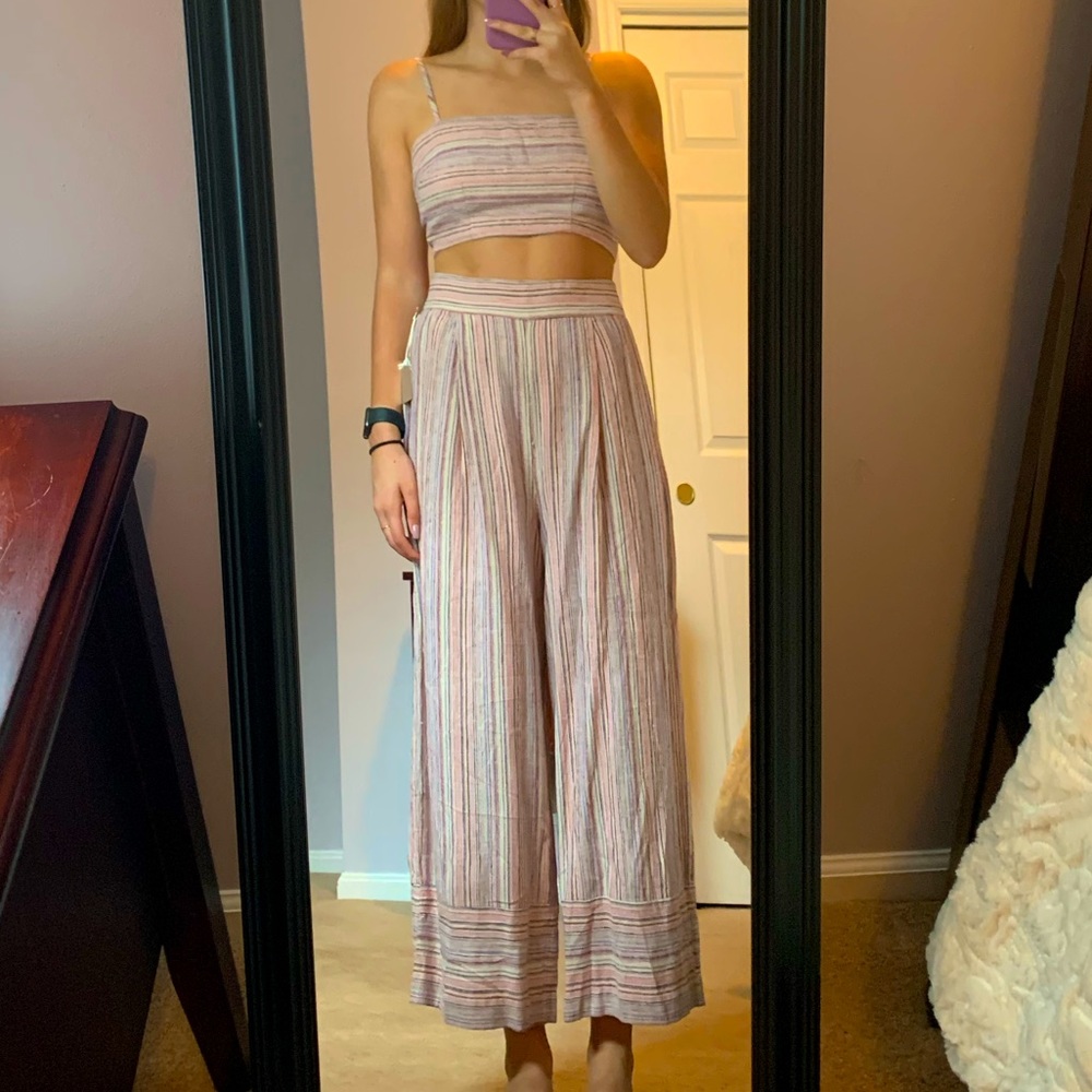 Forever 21 Two Piece Striped Set